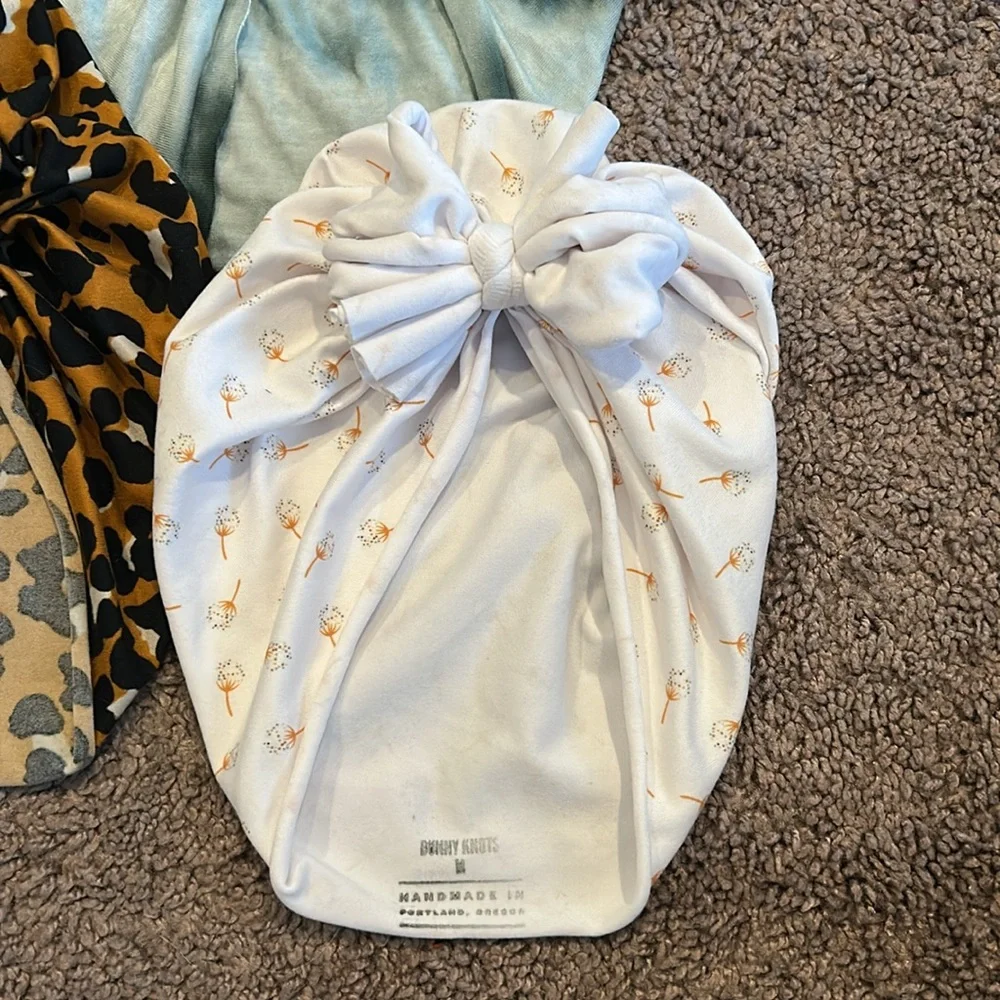 Bunny Knots size medium ages 1-4 turban hats bundle!! - Picture 2 of 5